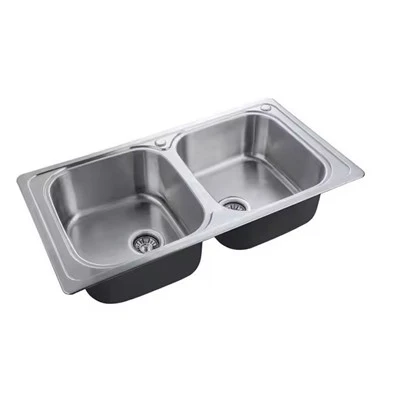 Acciaio inossidabile 304 Doppio lavello